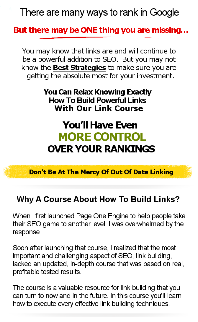 Access our Private Link Network & Take Control of Your Linking and